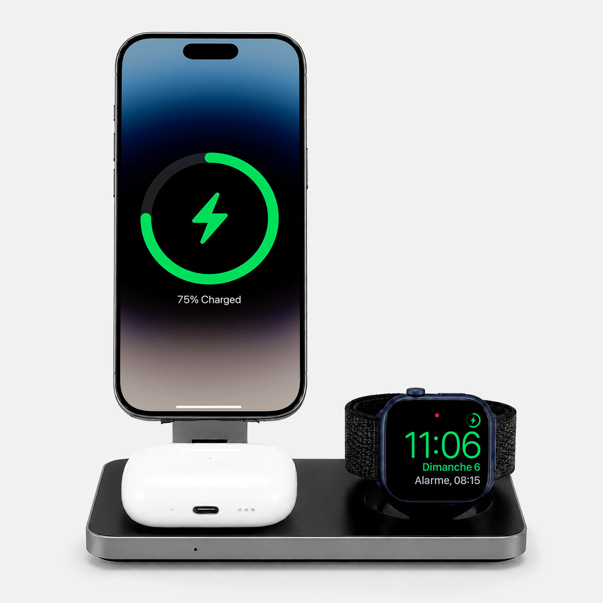 Station de recharge 3-en-1