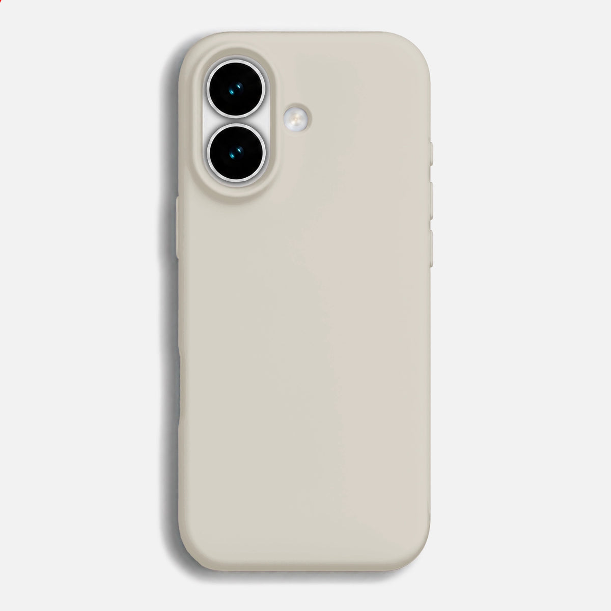 GALM Moonstone Light Gray Silicone Case for iPhone 17, iPhone 16 & 16 Plus